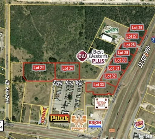 San Antonio Flex Office/Warehouse site map — Eagle Ford Way, Elmendorf, TX