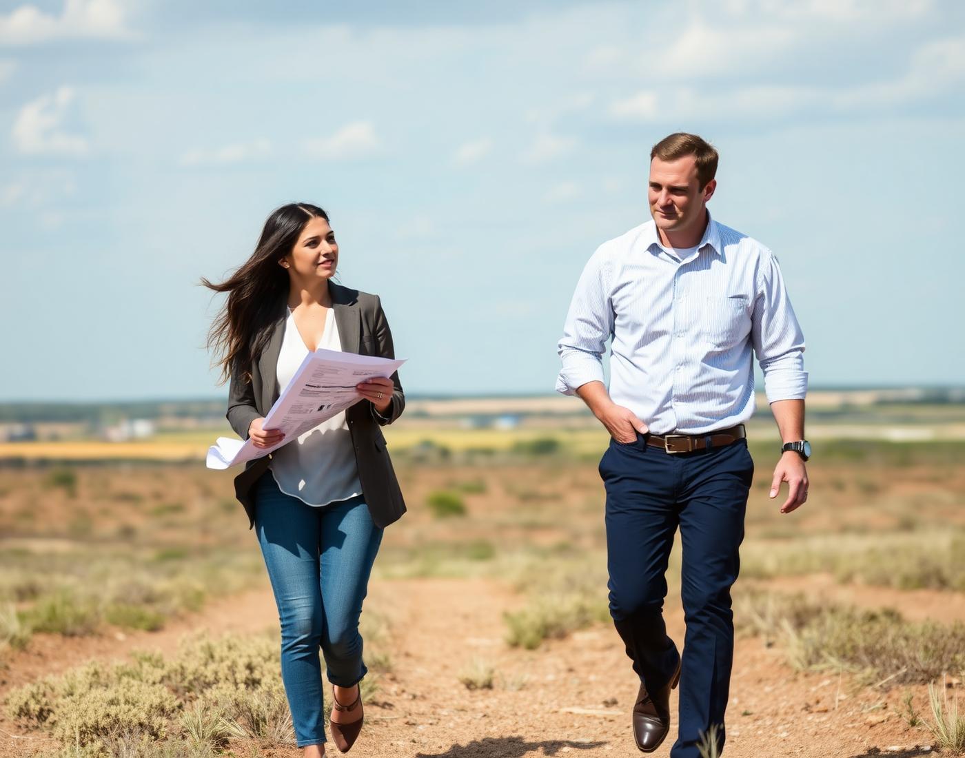 FISYN team conducting a site visit on Texas land